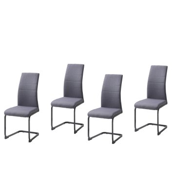 Schwingstuhl SallyP Grau 4er