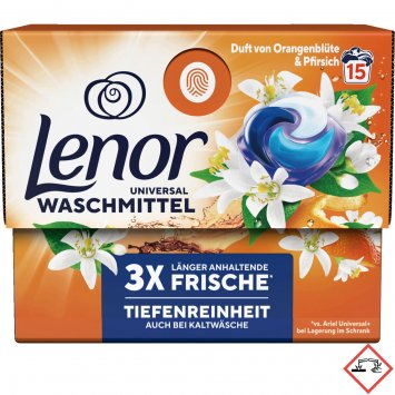 Lenor All-in-1 Pods Orangenblüte & Pfirsich 15 Pods