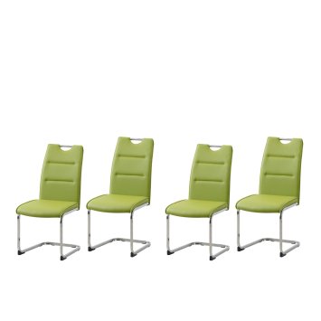Schwingstuhl 4er Set PU grün DannyC