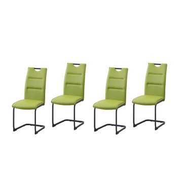 Schwingstuhl 4er Set PU grün DannyP