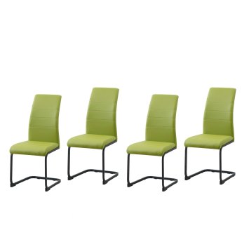Schwingstuhl 4er Set PU grün SallyP
