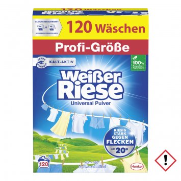Weißer Riese Universal Pulver Profi Wäsche 120WL 6000g
