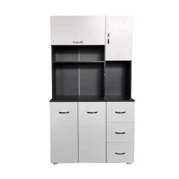 Küchenschrank Grau/Weiß Blanca