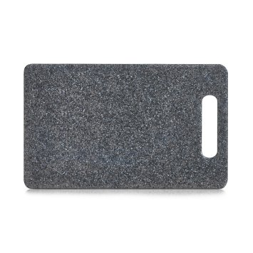 Schneidbrett 25 x 15 cm Granitoptik Anthrazit