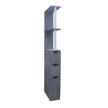 Raumteilerregal 136 cm Thekla Beton
