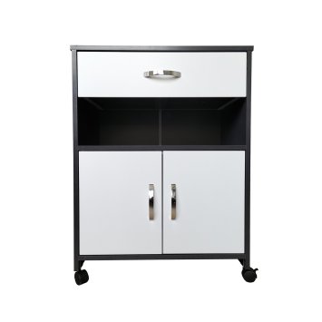Küchenschrank Grau/Weiß Blanca