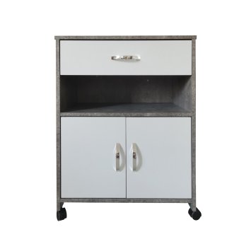 Küchenschrank Beton/Weiß Blanca