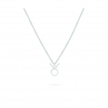 Anhänger mit Kette 925-Sterling Silber  Glänzend 42cm Stier