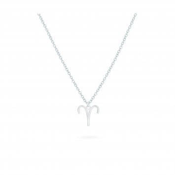 Anhänger mit Kette 925-Sterling Silber  Glänzend 42cm Widder