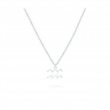 Anhänger mit Kette 925-Sterling Silber  Glänzend 42cm Wassermann