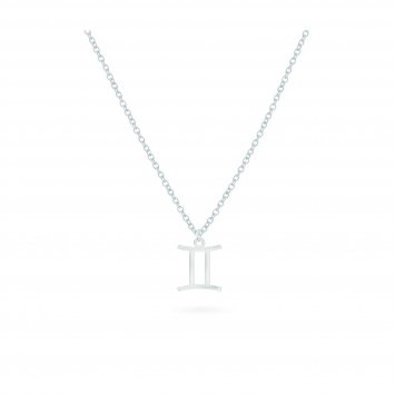 Anhänger mit Kette 925-Sterling Silber  Glänzend 42cm Zwilling