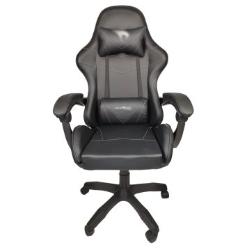 Schreibtischstuhl für Homeoffice Kunstleder Schwarz