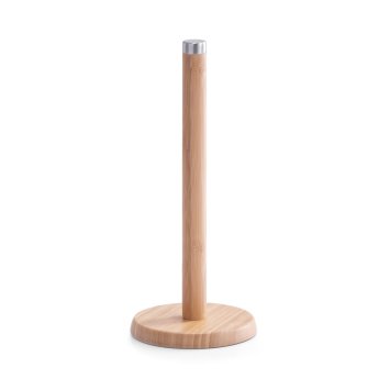 Küchenrollenhalter Bambus, Edelstahl