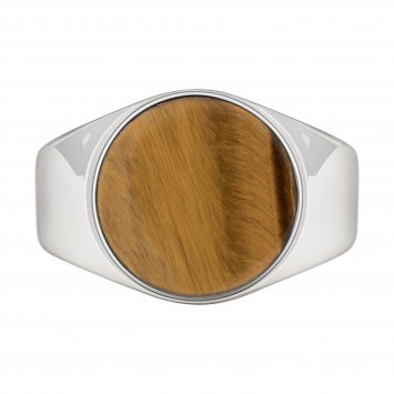 Ring 925 Silber rhodiniert Tigerauge