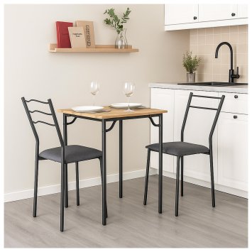 Essgruppe Thora 3-teilig Tischplatte Artisaneiche