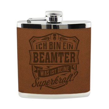Echter Kerl Flachmann Beamter