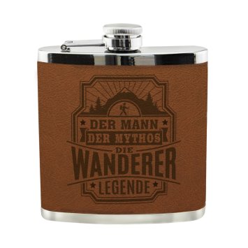 Echter Kerl Flachmann Wanderer
