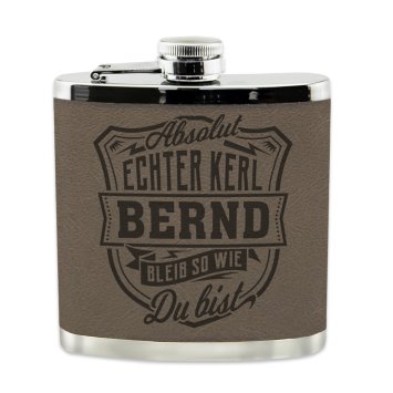 Echter Kerl Flachmann Bernd
