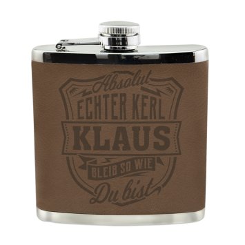 Echter Kerl Flachmann Klaus