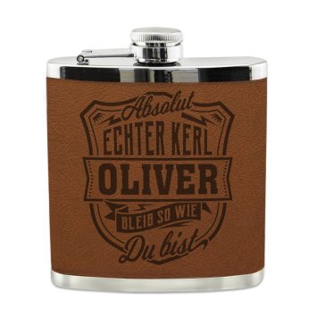 Echter Kerl Flachmann Oliver