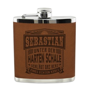 Echter Kerl Flachmann Sebastian