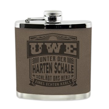 Echter Kerl Flachmann Uwe