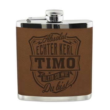 Echter Kerl Flachmann Timo