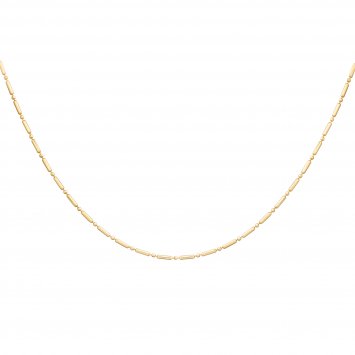 Collier 925 Silber vergoldet Kugelkette