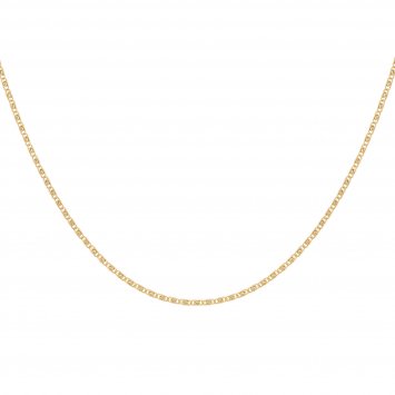 Collier 925 Silber vergoldet S-Panzerkette