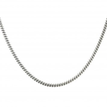 Kette 925 Sterling Silber oxidiert Panzer Kette