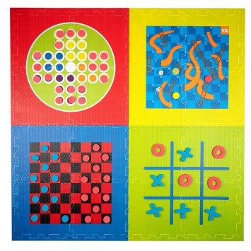 Spielmatte Set, 4 Spiele 100 Teile