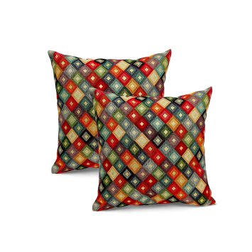 Kissenhülle Goldpunkte 40x40 cm 2er-Set linke