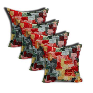 Kissenhülle Bunte Kunst 50x50 cm 4er-Set linke