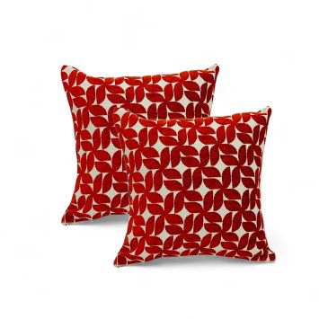 Kissenhülle Beltana 40x40 cm 2er-Set rot linke