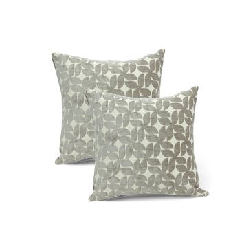 Kissenhülle Beltana 40x40 cm 2er-Set silber linke