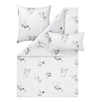 Bettwäsche Mako-Satin Dogs ESTELLA