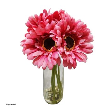 Margeritenstrauß in Vase Kunstblume Flora