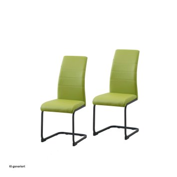 Schwingstuhl 2er Set PU grün SallyP