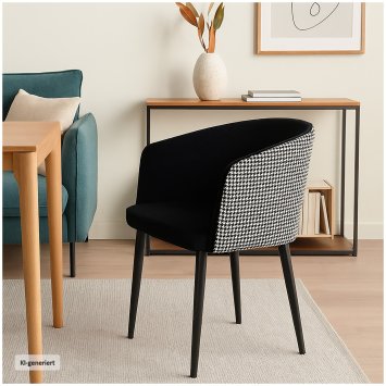 Design-Stuhl im Retro-Chic Komfort trifft Charakter