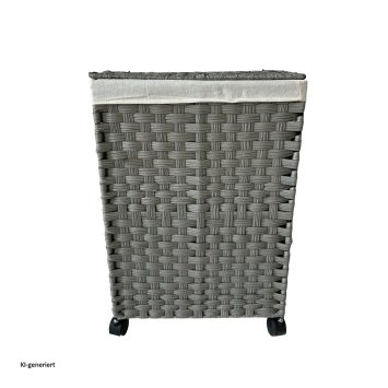 Wäschesammler 40 Liter Briena Grau