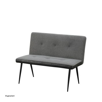 2-Sitzer Bank Anthrazit/Grau Joschka