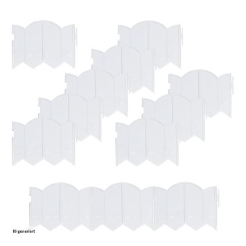 Beeteinfassung 250 cm Zierzaun Cloud mit Beleuchtung