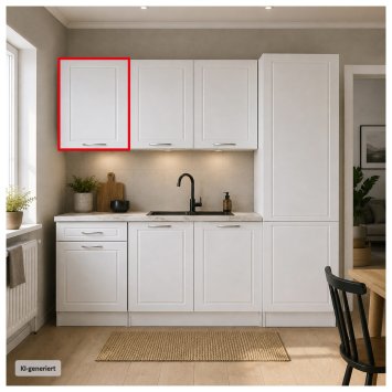 Küchenhängeschrank Jenna Country Weiß 50 cm