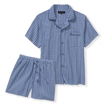 Leichter Seersucker-Pyjama 