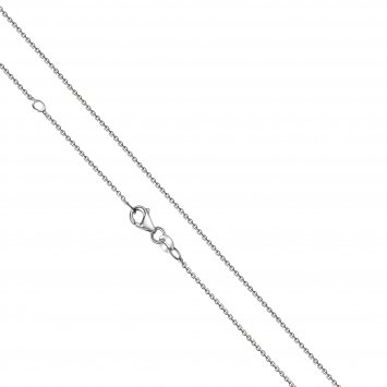 Halskette Gold 585 weiß Ankerkette 45/42cm