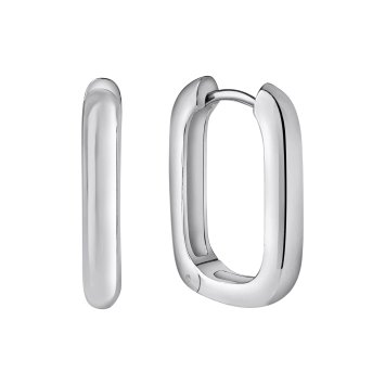 Klappcreolen 925/- Sterling Silber rhodiniert glanz