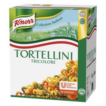 Knorr Tortellini Tricolore mit Käsefüllung italienische Nudeln 5000g