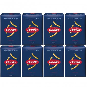 Barilla Maccheroni Nr 44 Pasta aus Hartweizengriess 500g 8er Pack