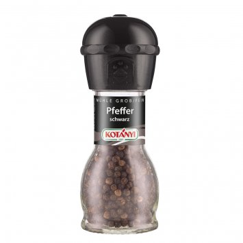 Kotanyi Pfeffer Mühle mit getrockneten grob feinen Pfeffer schwarz 36g