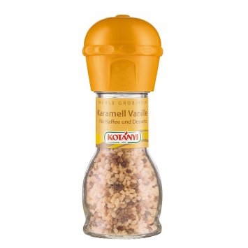 Kotanyi Karamell Vanille feine grobe Mühle für Kaffee und Dessert 53g